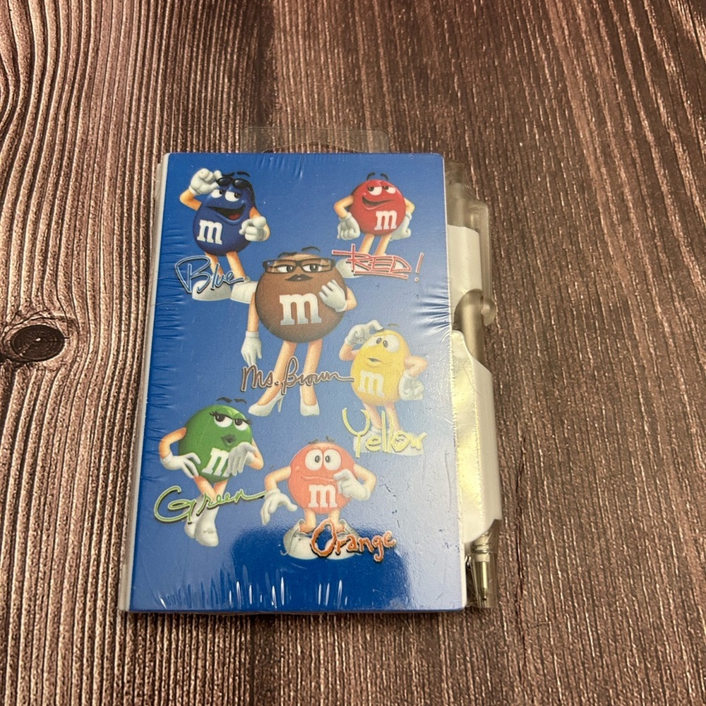 M&M'S Blue Mini Notebook NWT